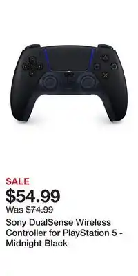 Game Stop Sony DualSense Wireless Controller for PlayStation 5 - Midnight Black offer