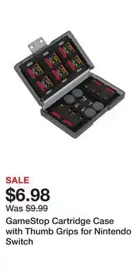 Game Stop GameStop Cartridge Case with Thumb Grips for Nintendo Switch offer