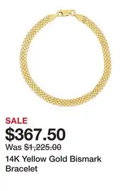 Belk 14K Yellow Gold Bismark Bracelet offer