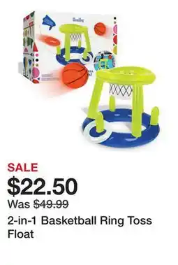 Belk 2-in-1 Basketball Ring Toss Float offer