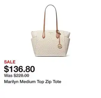 Belk Marilyn Medium Top Zip Tote offer