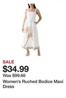 Belk Women's Ruched Bodice Maxi Dress offer