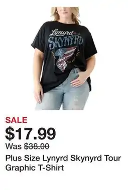 Belk Plus Size Lynyrd Skynyrd Tour Graphic T-Shirt offer