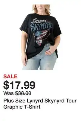 Belk Plus Size Lynyrd Skynyrd Tour Graphic T-Shirt offer