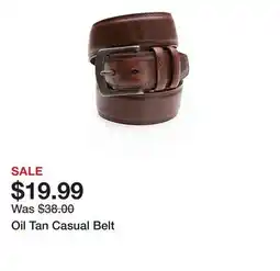 Belk Oil Tan Casual Belt offer