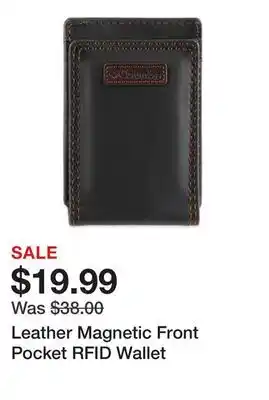 Belk Leather Magnetic Front Pocket RFID Wallet offer