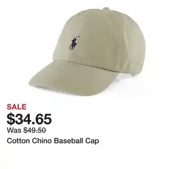 Belk Cotton Chino Baseball Cap offer