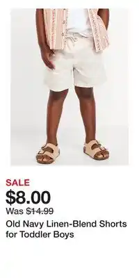 Old Navy Old Navy Linen-Blend Shorts for Toddler Boys offer