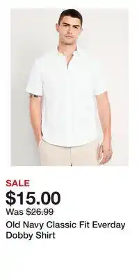 Old Navy Old Navy Classic Fit Everday Dobby Shirt offer