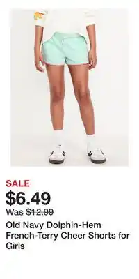 Old Navy Old Navy Dolphin-Hem French-Terry Cheer Shorts for Girls offer