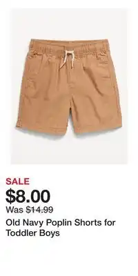 Old Navy Old Navy Poplin Shorts for Toddler Boys offer