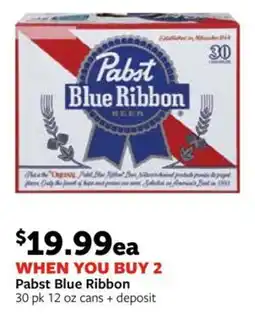 Fareway Pabst Blue Ribbon offer