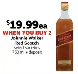 Fareway Johnnie Walker Red Scotch offer