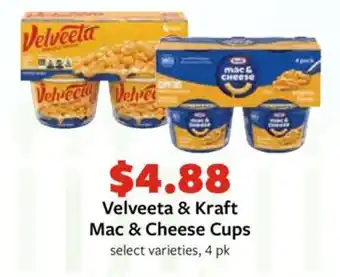 Fareway Velveeta & Kraft Mac & Cheese Cups offer