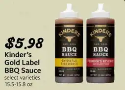 Fareway Kinder's Gold Label BBQ Sauce offer
