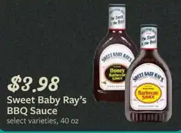 Fareway Sweet Baby Ray's BBQ Sauce offer