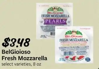 Fareway BelGioioso Fresh Mozzarella offer