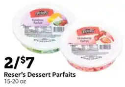 Fareway Reser's Dessert Parfaits offer