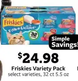 Fareway Friskies variety pack offer