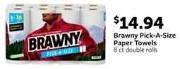 Fareway Brawny pick a size paper towels offer