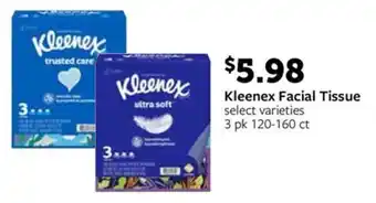 Fareway Kleenex facial tissue offer