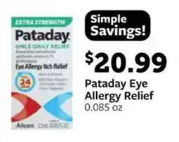 Fareway Pataday eye allergy relief offer