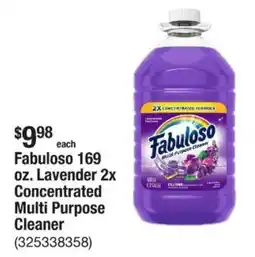 The Home Depot Fabuloso lavender 2x concentrated multi purpose cleaner offer