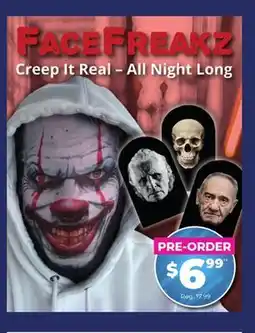Showcase US FACEFREAKZ Creep It Real-All Night Long offer