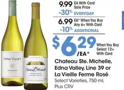 Ralphs Chateau Ste. Michelle, Edna Valley, Line 39 or La Vieille Ferme Rosé offer