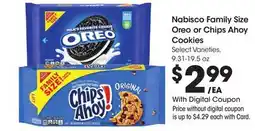 Ralphs Nabisco Family Size Oreo or Chips Ahoy Cookies offer