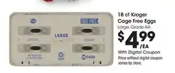 Ralphs 18 ct Kroger Cage Free Eggs offer