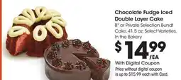 Ralphs Chocolate Fudge Iced Double Layer Cake offer