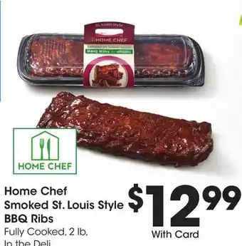 Ralphs Home Chef Smoked St. Louis Style BBQ Ribs offer