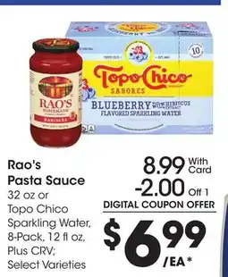 Ralphs Rao's Pasta Sauce offer