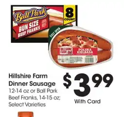 Ralphs Hillshire Farm Dinner Sausage offer