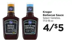 Food 4 Less Kroger Barbecue Sauce offer