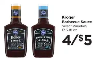Food 4 Less Kroger Barbecue Sauce offer