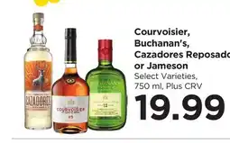 Food 4 Less Courvoisier, Buchanan's, Cazadores Reposado or Jameson offer