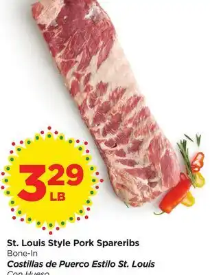 Food 4 Less St. Louis Style Pork Spareribs offer