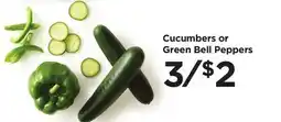Food 4 Less Cucumbers or Green Bell Peppers offer