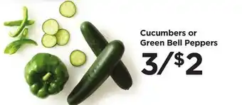 Food 4 Less Cucumbers or Green Bell Peppers offer