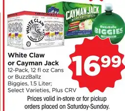 Food 4 Less White Claw or Cayman Jack offer
