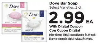 Food 4 Less Dove Bar Soap offer