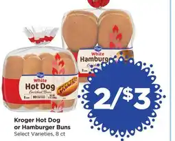 Food 4 Less Kroger Hot Dog or Hamburger Buns offer