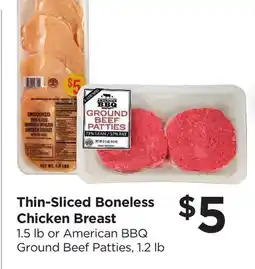 Food 4 Less Thin-Sliced Boneless Chicken Breast offer