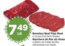 Food 4 Less Boneless Beef Flap Meat offer
