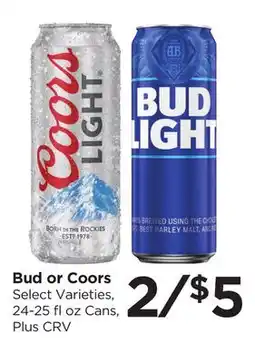 Food 4 Less Bud or Coors offer