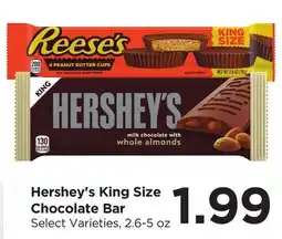 Food 4 Less Hershey's King Size Chocolate Bar offer