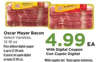 Food 4 Less Oscar Mayer Bacon offer