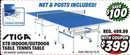 Big 5 Stiga XTR Indoor/Outdoor Table Tennis Table offer